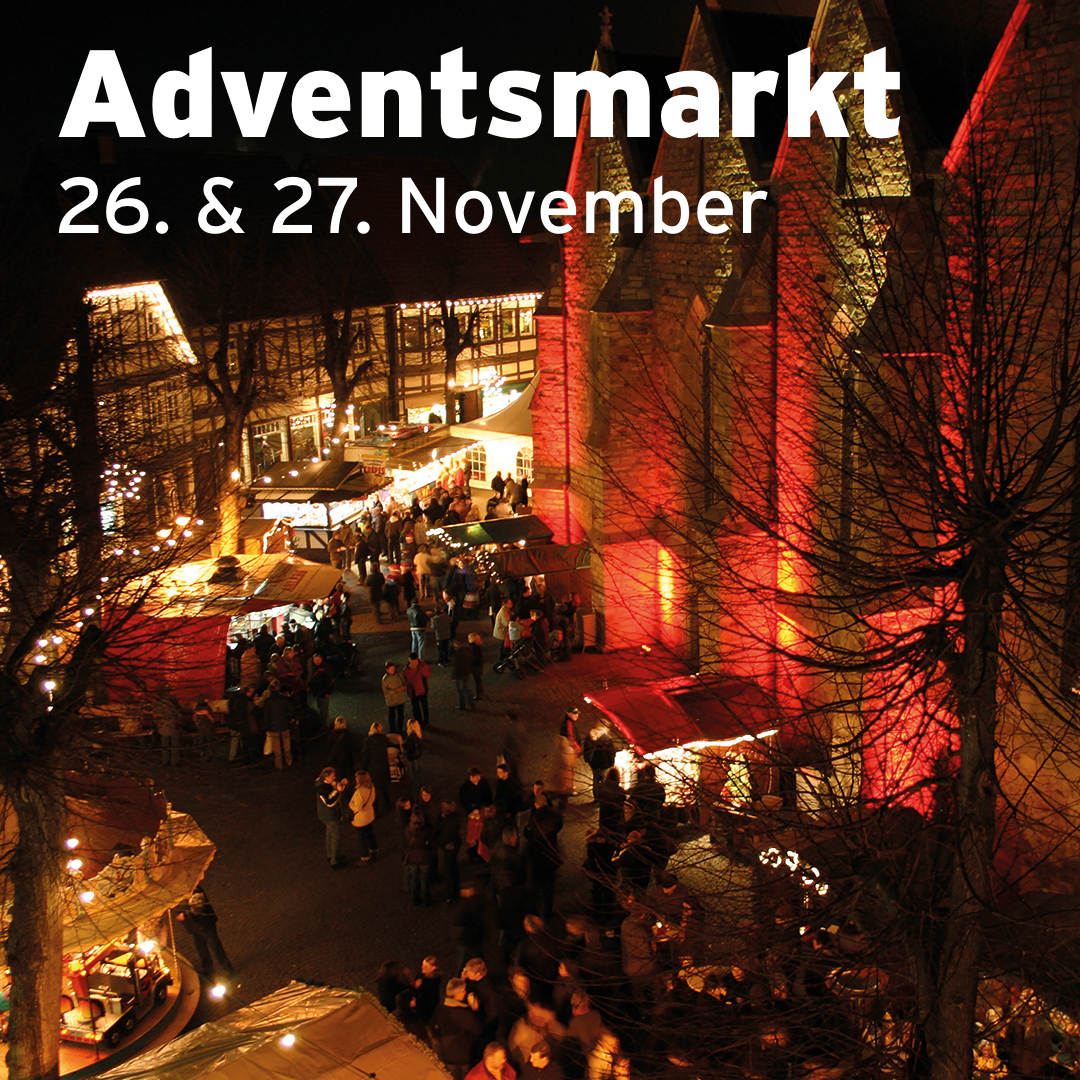 <strong>Adventsmarkt in Delbrück am 26. und 27.  November auf dem historischen Kirchplatz</strong>