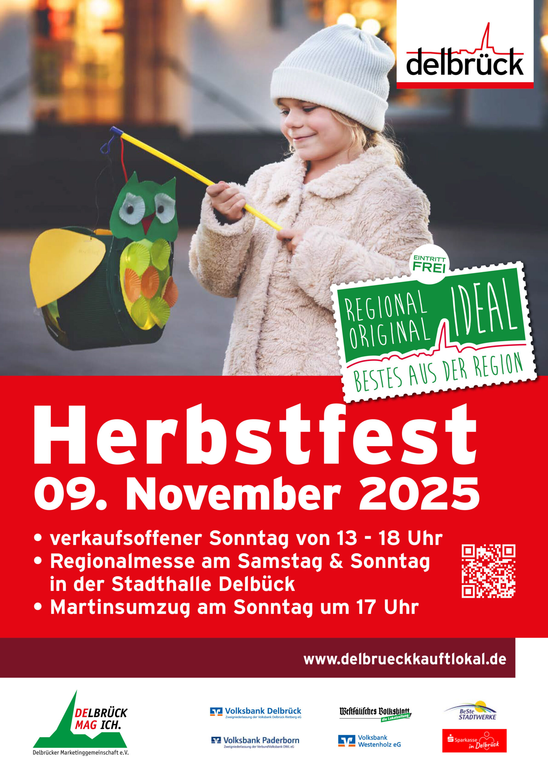 Ein Wochenende voller Erlebnisse: Delbrücker Herbstfest, Regionalmesse und Martinsumzug
